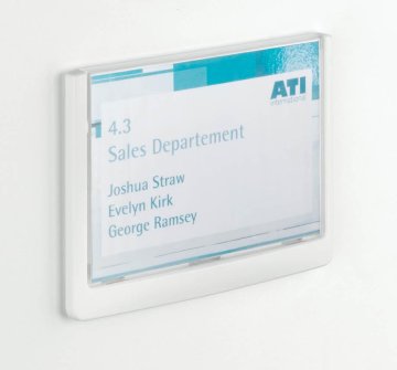 Durable Info ploščica Click 149x105,5mm bela (4861)