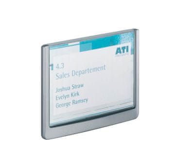 Durable Info ploščica Click 149x105,5mm siva (4861)