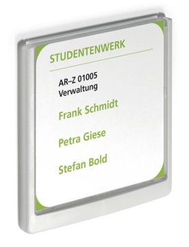 Durable Info ploščica Click 149x148,5mm bela (4862)