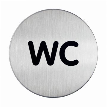 Durable Piktogram - WC, fi 83mm (4907)