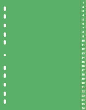 Durable Ločilni listi 1/52 zeleni (6157)