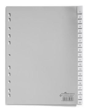 Durable Ločilni listi 1/20 sivi (6443)