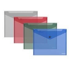 Erich Krause Mapa z gumbom B5, 24 x 19,1 cm sortirane barve