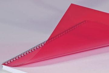 Klipko Folija rdeča, A4, 0,15 mm, 100 kos za vezavo