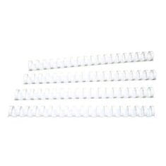 Klipko Spirale PVC 14 mm, bele, 100 kos