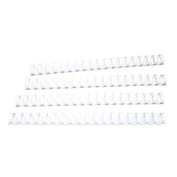 Klipko Spirale PVC 14 mm, bele, 100 kos