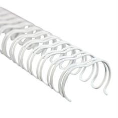 Klipko Spirale žica 6,4 mm bele, 100 kos 3:1