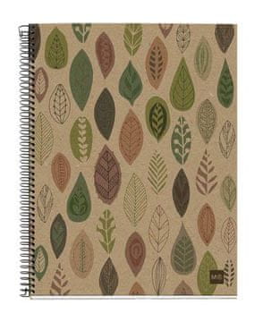 Miquelrius Zvezek A5, črtast, 120-listni, 80g, RECYCLED ECO, recik. karton