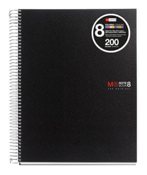 Miquelrius Zvezek A4, črtast, 200-listni, 70g ORIGINAL 8, PP