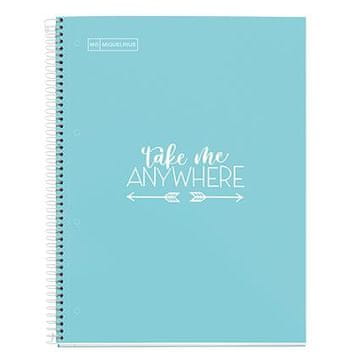 Miquelrius Zvezek A4, črtast, 80-listni, 90g, MESSAGES, karton