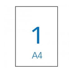 Apli Vrem. odp. nalepke, bele, 210 x 297 mm INKJET, 1/stran, 10 listov