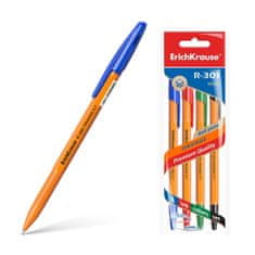 Erich Krause Kemični svinčnik R-301 0,7, 4 barve moder, črn, rdeč, zelen, Orange Stick s, 24 KOS