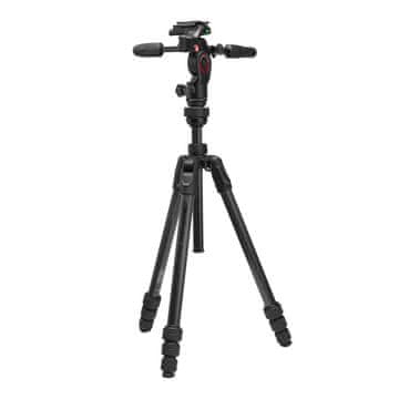Manfrotto NOVO Befree GT PRO karbonsko foto/video potovalno stojalo, 3 Way glava - TWIST LOCK - (MKBFRTC4GTFB-3W)