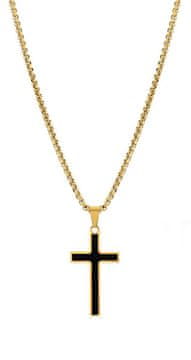 Troli Pozlačena ogrlica s križem VGX211-1G (verižica, obesek)