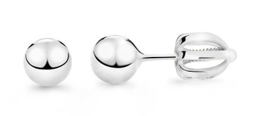 Cutie Jewellery Minimalistični uhani iz belega zlata Z5016-30-X-2