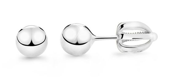 Cutie Jewellery Minimalistični uhani iz belega zlata Z5016-30-X-2