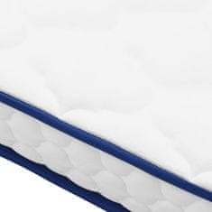 Vidaxl Vzmetnica s spominsko peno bela 70x200x17 cm mehka