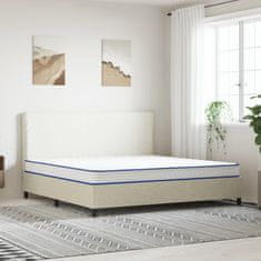 Vidaxl Vzmetnica iz spominske pene 200 x 180 x 17 cm mehka