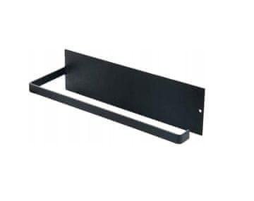 Korbi SAMOLEPLJIV NOSILEC ZA KUHINJSKO BRISAČO – MOČNA JEKLENA LOFT ČRNA