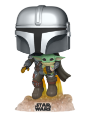 Funko POP Star Wars Mandalorian figura, Mando z Jet Packom #402