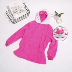 Netscroll 3 v 1, Maša, je plišasta igrača, vzglavnik in pulover s kapuco v enem, Maša prinese toplino in zabavo, je popoln za spanje, učenje in igro, hoodie Maša je idealno darilo za punce, KidsHoodie, roza
