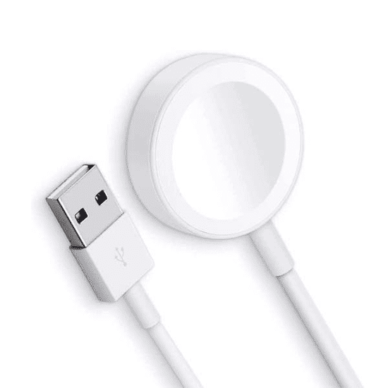 KEDO Polnilec brezžični za pametne ure Apple, 3W, 1A, bel, bulk