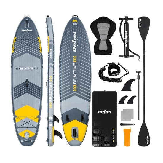 Rebel Deska SUP ACTIVE RBA-4507-G, 335x84x15 cm, sedež, veslo, 170kg