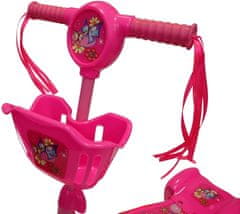 Kubisport Otroški skuter - svetleč - 3-kolesni PINK