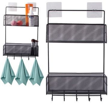Verkgroup Kovinski stenski organizator 5 kljukic 37x26cm