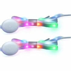 Netscroll Svetleče LED vezalke za čevlje, 4 različne nastavitve osvetljenja, utripajoče vezalke so hit zabav in vam omogočajo večjo vidljivost v temi, 120cm, odlična ideja za darilo, LedLaces