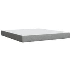 Vidaxl Box spring postelja z vzmetnico svetlo siva 180x200 cm blago