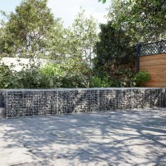 shumee vidaXL Gabionska košara s pokrovom 800x100x50 cm pocinkano železo