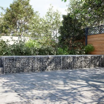 shumee vidaXL Gabionska košara s pokrovom 800x100x50 cm pocinkano železo