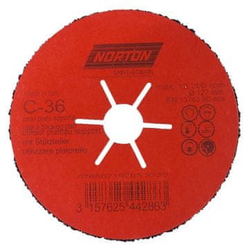 shumee SEMIFLEXIBEL SKIVA NORTON CP FLEX 127MM P.36 - P8 CP127 36