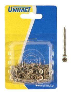 shumee VIJAK ZA LES RUMENI POCINKAN 3,5*12MM OP-100 KOS