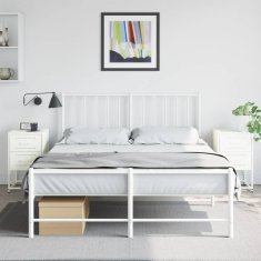 Vidaxl Nočna omarica 2 kosa bela 36x39x60,5 cm jeklo