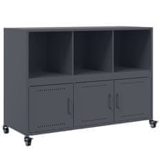 Vidaxl Komoda antracitna 100,5x39x72 cm jeklo
