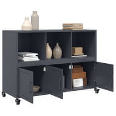 Vidaxl Komoda antracitna 100,5x39x72 cm jeklo