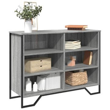 Vidaxl vidaXL Omarica, siva, hrast sonoma, 101x35,5x74,5 cm