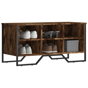 Vidaxl vidaXL Omarica za čevlje dimljen hrast 90x38x45,5 cm