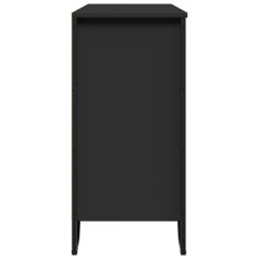 Vidaxl Komoda črna 101x35,5x74,5 cm inženirski les