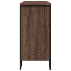 Vidaxl Komoda rjav hrast 101x35,5x74,5 cm inženirski les