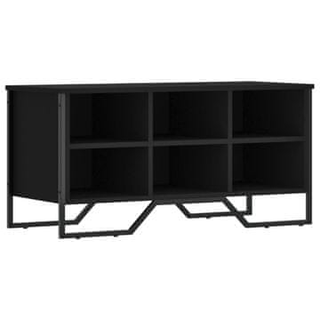 Vidaxl Omarica za čevlje črna 90x38x45,5 cm inženirski les