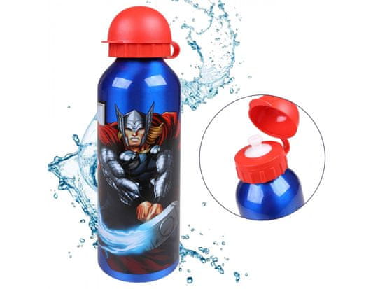 MARVEL COMICS MARVEL Avengers Aluminijasta Steklenica, Temno Modra 500 ml