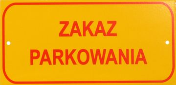 shumee LITEN TABLET 10*20CM PARKERING FÖRBJUDEN - FLIK T002