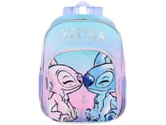 Disney DISNEY Stitch Angel Modri nahrbtnik za dekleta, šolski nahrbtnik 38x31x12 cm 