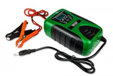 shumee AUTOMATISK LIKRIKTARE MED LCD 12V 8A KOMPAKT GRÖN