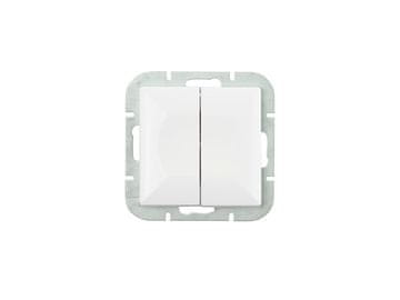 shumee BISERNI DVOJNI P/T PRIKLJUČEK, BEL