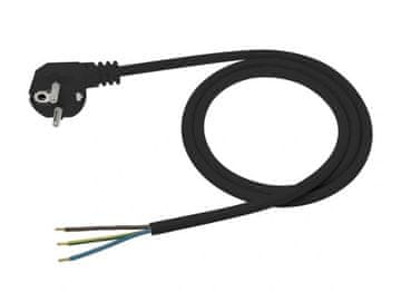 shumee ANSLUTNINGSKABEL MED VINKLAD KONTAKT 3*1 OHM ŻO 1,5M SVART - E+20-004