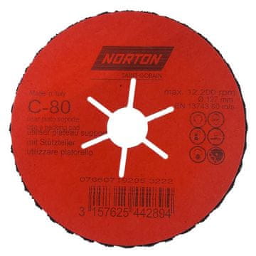 shumee SEMIFLEXIBEL SKIVA NORTON CP FLEX 127MM P.80 - P8 CP127 80
